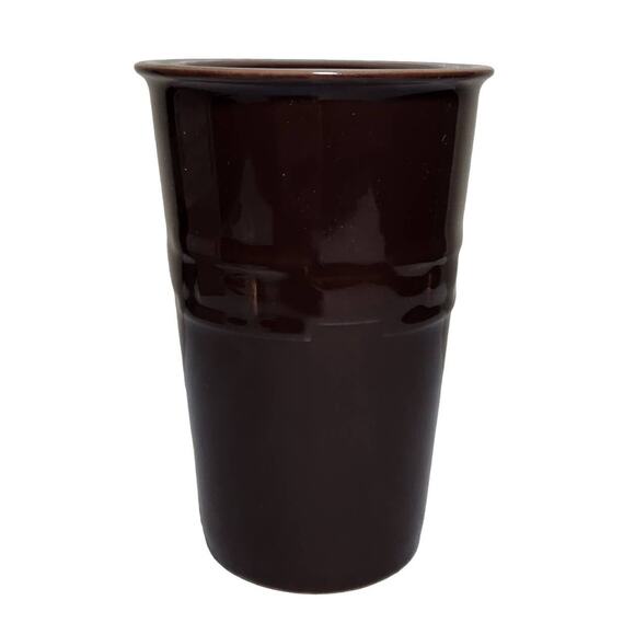 Longaberger Woven Traditions Travel Cup Chocolate New In Box - Picture 1 of 6